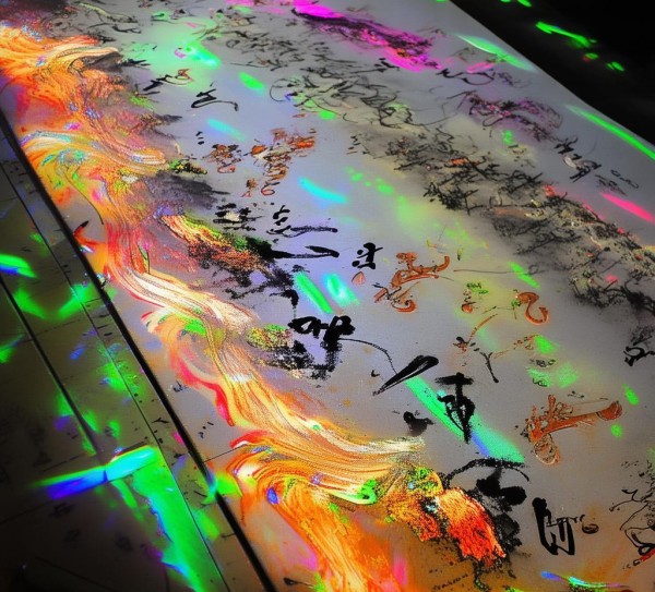 传统笔墨与科技光影,一场融合创新的绘画展览品 传统笔墨与科技光影,一场融合创新的绘画展览品