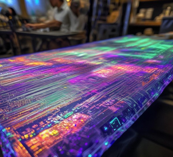 高科技动态桌布制作方法，融合科技与艺术的创新实践