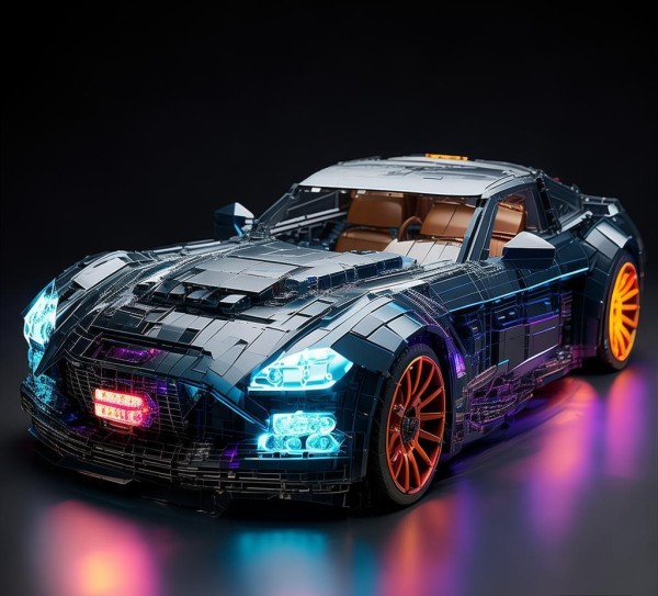 福特暗黑野马积木车科技动态组，科技赋能经典，暗黑风格下的未来驾驶新体验