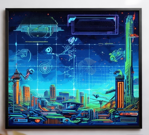 科技与创新的手抄报，画出的未来蓝图