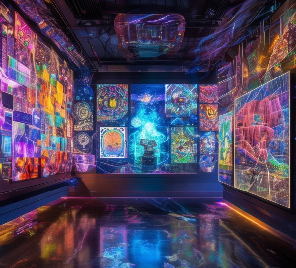 科技赋能艺术新境，美术科技与创新作品图片的视觉盛宴