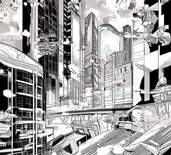 科技与创新手抄报，黑白调下的创新表达