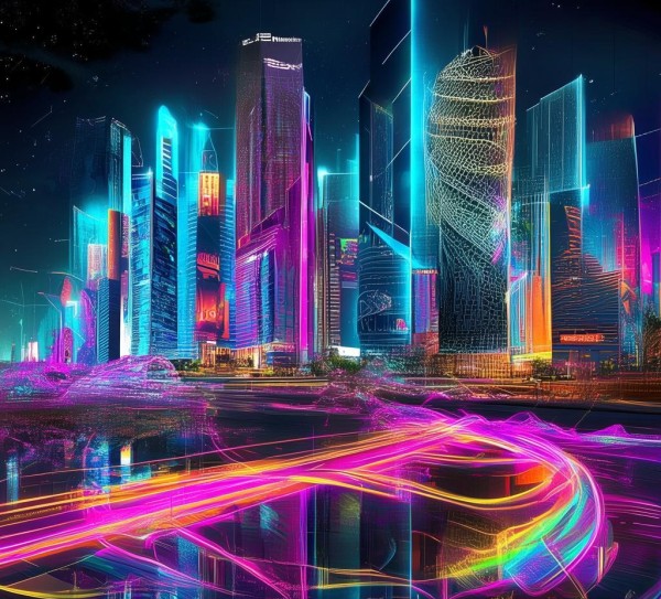 科技动态壁纸，霓虹灯特效下载，为你的屏幕注入未来感与活力