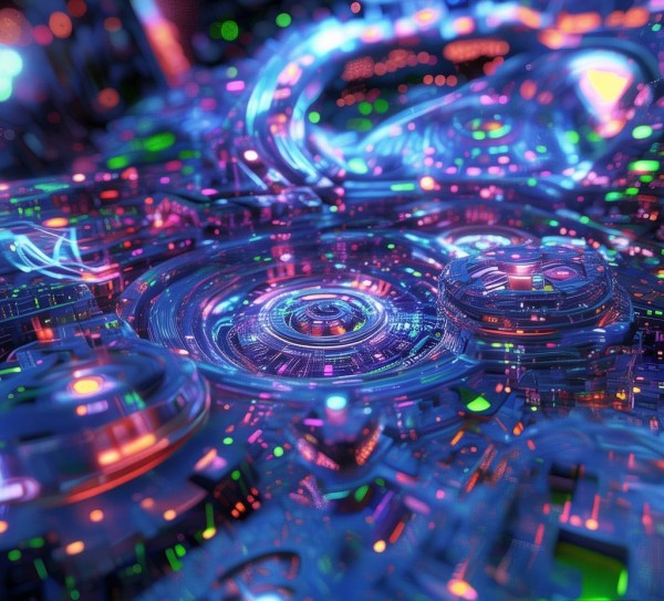 神奇的机械科技动态图，动态视界中的科技奇观与未来想象